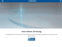 Tablet Screenshot of corning.com